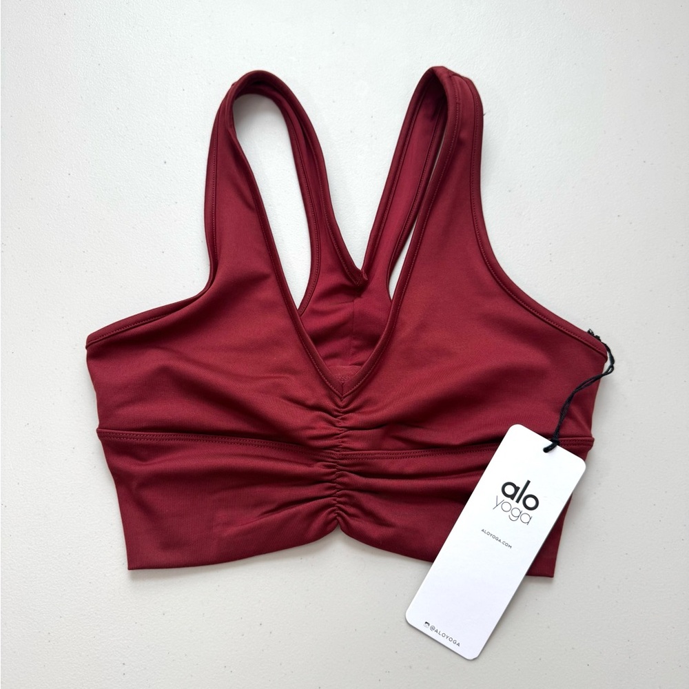 ALO Yoga Wild Thing Bra Cranberry XS